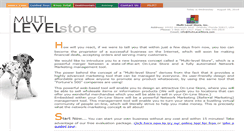 Desktop Screenshot of multilevelstore.com